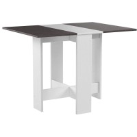 Symbiosis Contemporary Folding Table With 2Compartments, White/Concrete 2050A2198X00103X 76X 73.4Cm