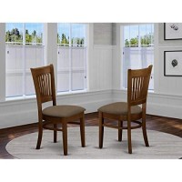 East West Furniture Vac-Esp-C Dining Chairs Set Of 2, Upholstered Seat