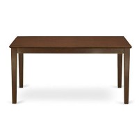 Capri Rectangular Dining Table 36X60 With Solid Wood Top - Mahogany Finish