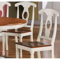 East West Furniture Butterfly Leaf Oval Dining Table - Cherry Table Top And Buttermilk Finish Pedestal Legs Hardwood Frame Round Wooden Dining Table