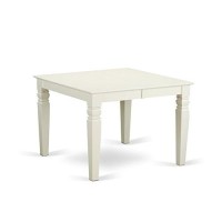 East West Furniture Butterfly Leaf Weston Dining Table-Linen White Table Top Surface And Linen White Finish Fabulous 4 Legs Hardwood Structure Modern Dining Table