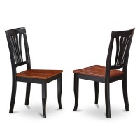 East West Furniture Anav3-Blk-W 3 Piece Kitchen Set For Small Spaces Contains A Round Table With Pedestal And 2 Dining Room Chairs, 36X36 Inch