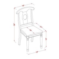 East West Furniture Dlna5-Sbr-C, Microfiber Upholstered Seat, Saddle Brown