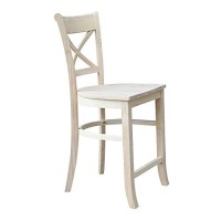 International Concepts Charlotte Counter Height Stool, 24-Inch, Ready To Finish