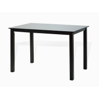 Dining Kitchen Rectangular Wooden Contemporary Design Table In Espresso Finish