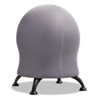 Safco 4750Gr Zenergy Ball Chair 22 1/2-Inch Diameter X 23-Inch High Gray/Black