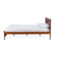 Baxton Studio Demitasse Brown Wood Contemporary Bed, Twin