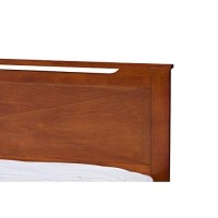 Baxton Studio Demitasse Brown Wood Contemporary Bed, Twin
