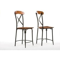 Baxton Studio Cdc222-Pp2 Stool, Light Brown