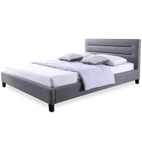 Baxton Studio Bbt6452-Grey-Full Bed Platform, Full, Grey