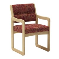 Wooden Mallet Valley Guest Chair, Arms, Light Oak