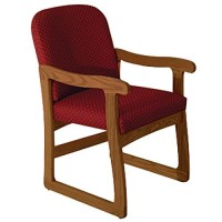 Wooden Mallet Dw7-1 Prairie Guest Chair Medium Oakwatercolor Green