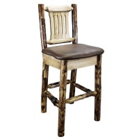 Montana Woodworks Glacier Country Collection Barstool With Back