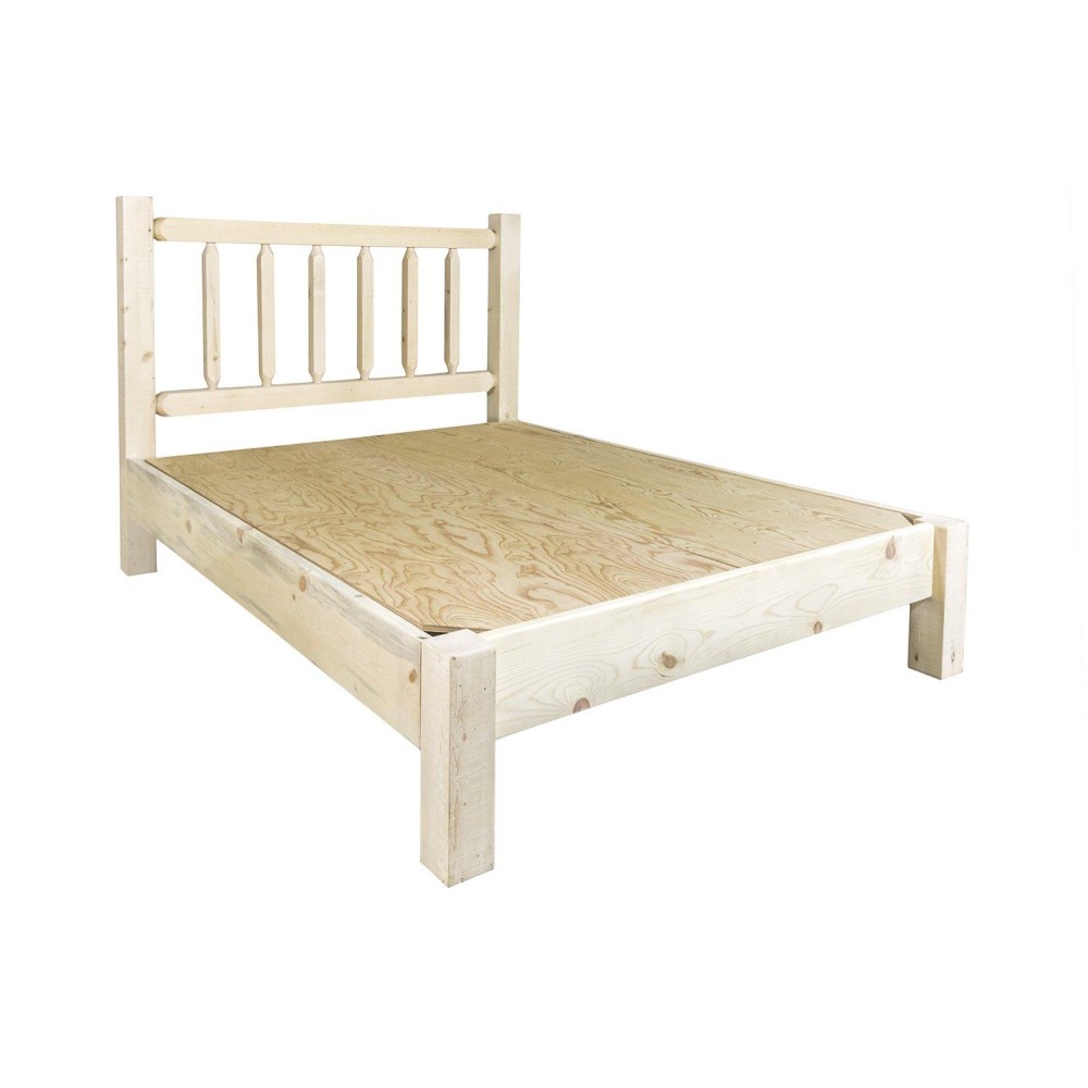 Montana Woodworks Homestead Collection King Platform Bed, Ready To Finish