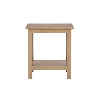 Linon Titian End Table, 20W X 17.7D X 22H, Rustic Gray