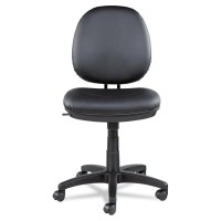 Alera In4819 Interval Series Swivel/Tilt Task Chair, Leather, Black