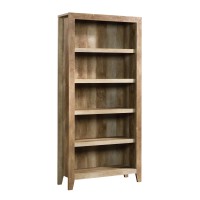 Sauder Dakota Pass 5-Shelf Bookcase, Craftsman Oak Finish