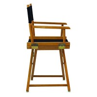 Casual Home 18 Directors Chair Honey Oak Frame With Navy Canvas