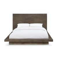 Modus Furniture Solid-Wood Bed, King, Melbourne - Dark Pine