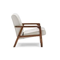 Baxton Studio Mid-Century Masterpieces Club Chair, White (Togo Cc-109-545)