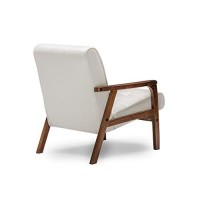 Baxton Studio Mid-Century Masterpieces Club Chair, White (Togo Cc-109-545)