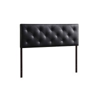Baxton Studio Baltimore Modern And Contemporary King Black Faux Leather Upholstered Headboard