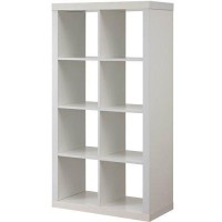 Better Homes And Gardens Furniture 8-Cube Room Organizer Storage Dividerbookcase (White)