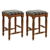 Monarch Specialties Dark Oak Barstool (2 Piece), 29, Brown