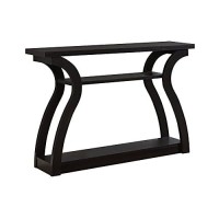 Monarch Specialties 47 Console Table - Sleek And Modern Accent Table For Your Home (Cappuccino/Dark Brown)