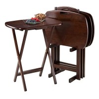 Winsome Lucca Snack Table, 2283W X 2579H X 1567D, Brown,Walnut