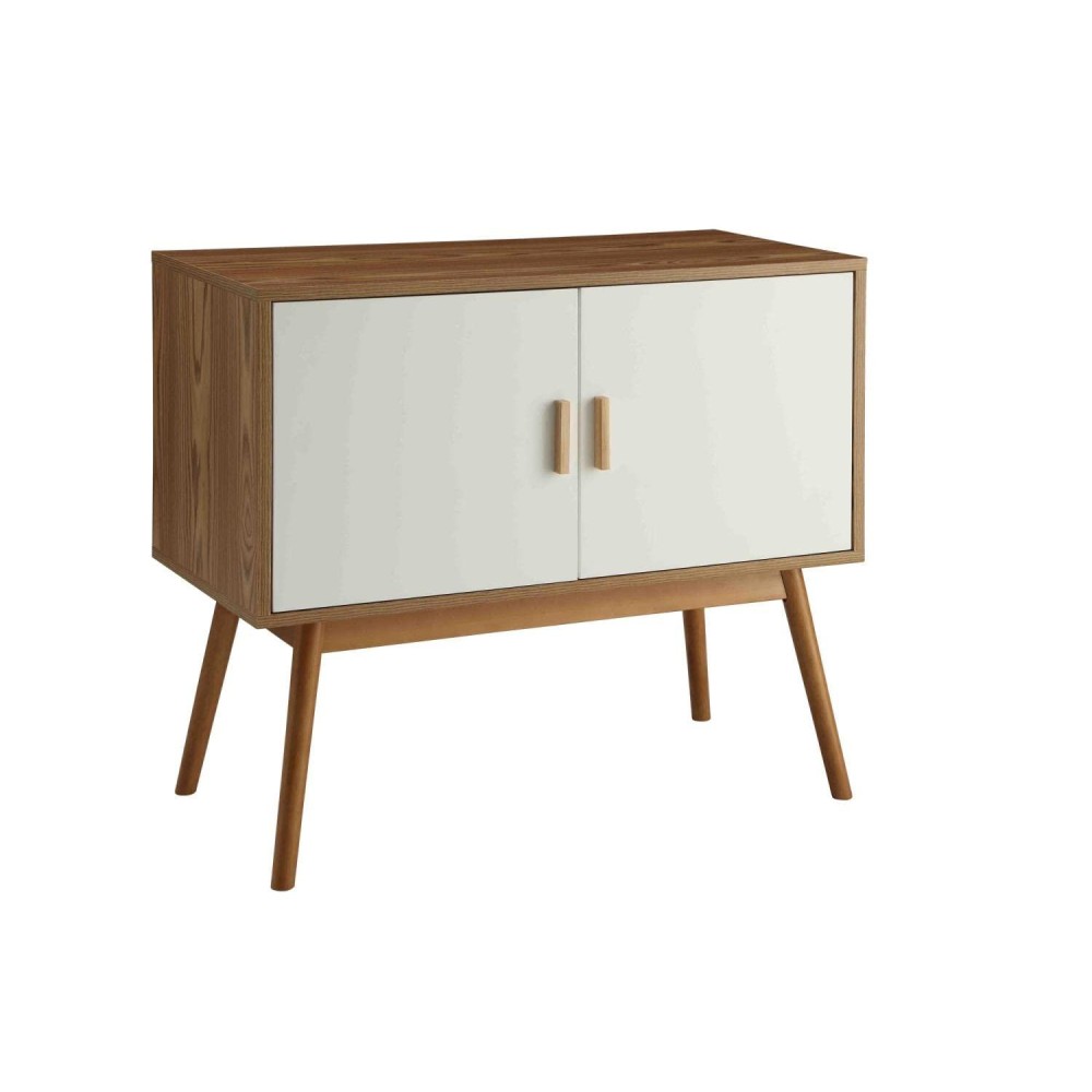 Convenience Concepts Oslo Storage Console, White / Natural