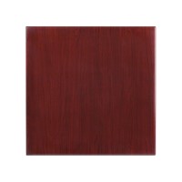 Flash Furniture Glenbrook 30'' Square High-Gloss Mahogany Resin Table Top With 2'' Thick Drop-Lip