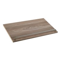 Closetmaid Suitesymphony Wood Shelves Set, Add On Accessory Fence, Units, Natural Graysatin Nickel, 25 Angled Shoe Shelf