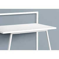 Monarch Specialties Laptop Study Table-Contemporary Style Computer Desk-Simple, 30 L, White