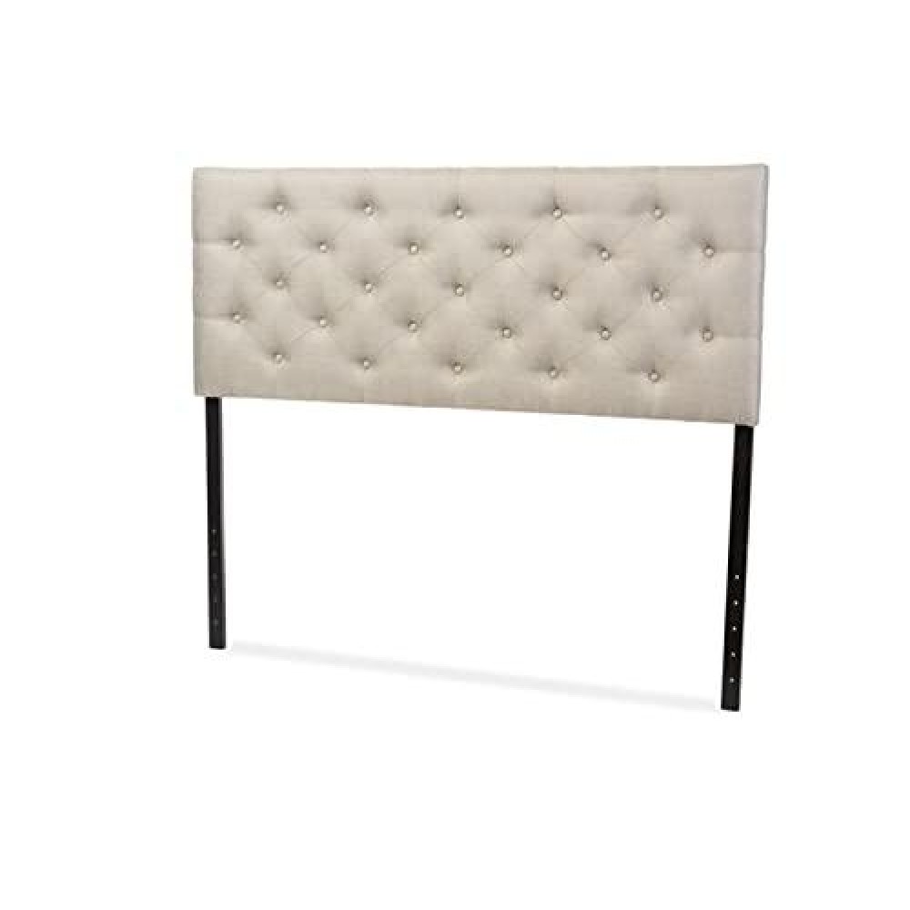 Baxton Studio Viviana Headboard, Queen, Light Beige