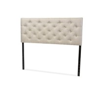 Baxton Studio Viviana Headboard, Queen, Light Beige