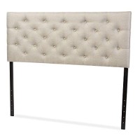 Baxton Studio Viviana Headboard, Queen, Light Beige