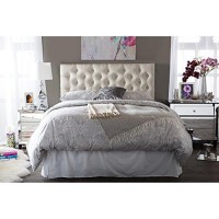 Baxton Studio Viviana Headboard, Queen, Light Beige