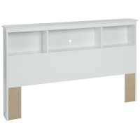 South Shore Crystal Bookcase Headboard, Full, Pure White