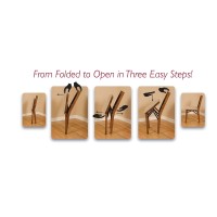 Meco Stakmore Retro Upholstered Back Folding Chair Fruitwood Finish, Set Of 2