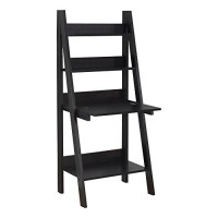 Monarch Specialties Tryy Ladder Desk - Bookcase - Wall Bookshelf - Stand Shelf, 61H, Cappuccino