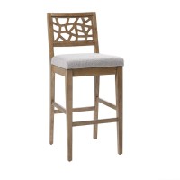 Ink+Ivy Counter Stool Cracklelight Grey