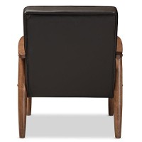 Baxton Studio Bbt8013-Brown Chair Armchairs, 1, Brown