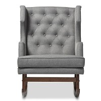 Baxton Studio Bbt5195-Grey Rc Rocking-Chairs, Grey