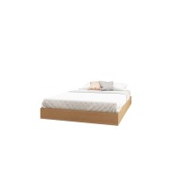 Nexera Nordik Full Size Platform Bed, Natural Maple