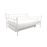 Dhp Manila Metal Full Size Daybed And Twin Size Trundle (White)