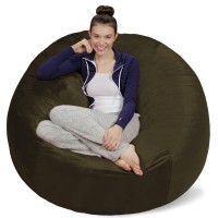 Sofa Sack - Plush Ultra Soft Bean Bags Chairs For Kids, Teens, Adults - Memory Foam Beanless Bag Chair With Microsuede Cover - Foam Filled Furniture For Dorm Room - Olive 5