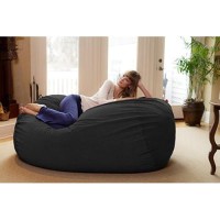 Chill Sack Bean Bag Chair: Huge 6 Memory Foam Furniture Bag And Large Lounger - Big Sofa With Soft Micro Fiber Cover - Dark Grey Pebble, Pebble - Dark Grey