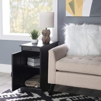 Powell Furniture Butler Accent Table, Black, Small,