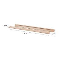 Davinci Hidden Hardware Twin/Full-Size Bed Conversion Kit (M5789) In Washed Natural